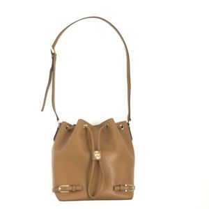 TORY BURCH ROBINSON LEATHER BUCKET BAG